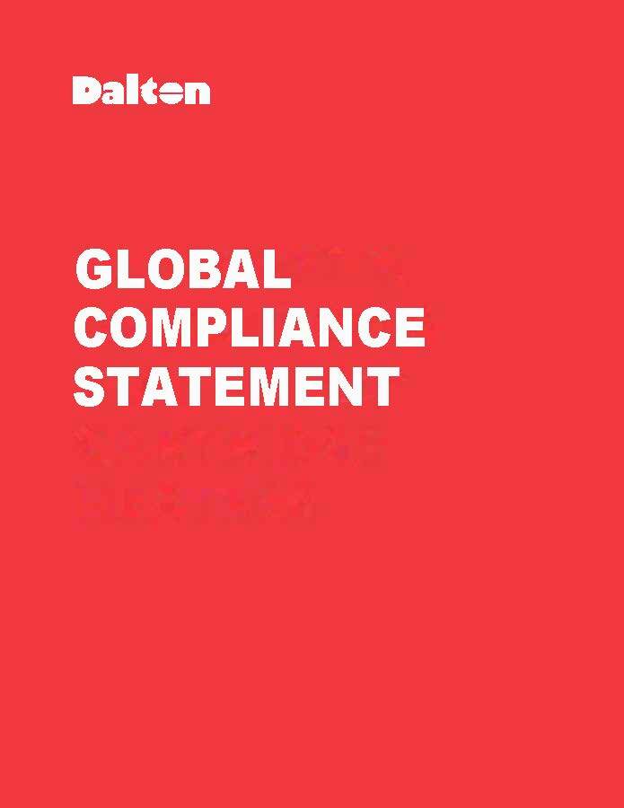 global compliance statement cover photo