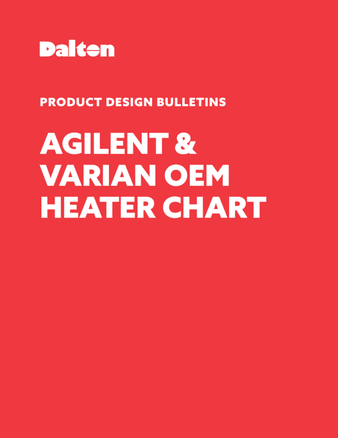 Diffusion Pump Heaters: Agilent & Varian OEM Heater Chart
